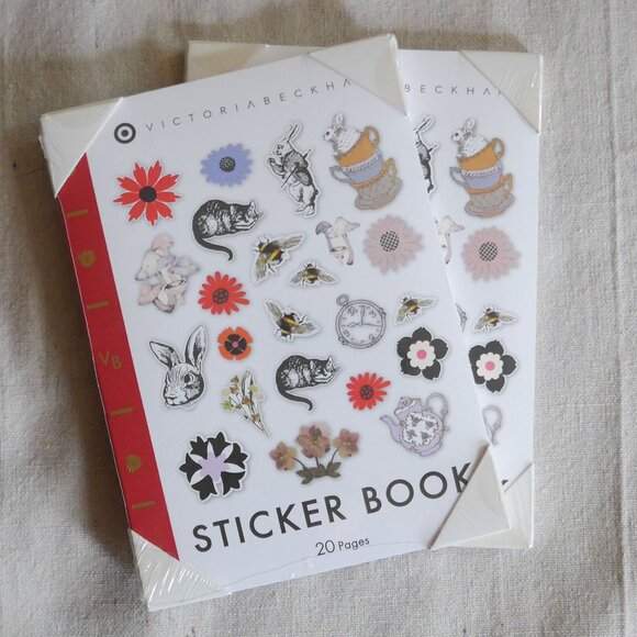 NWT Set of Two Victoria Beckham for Target Sticker Books - Picture 1 of 9